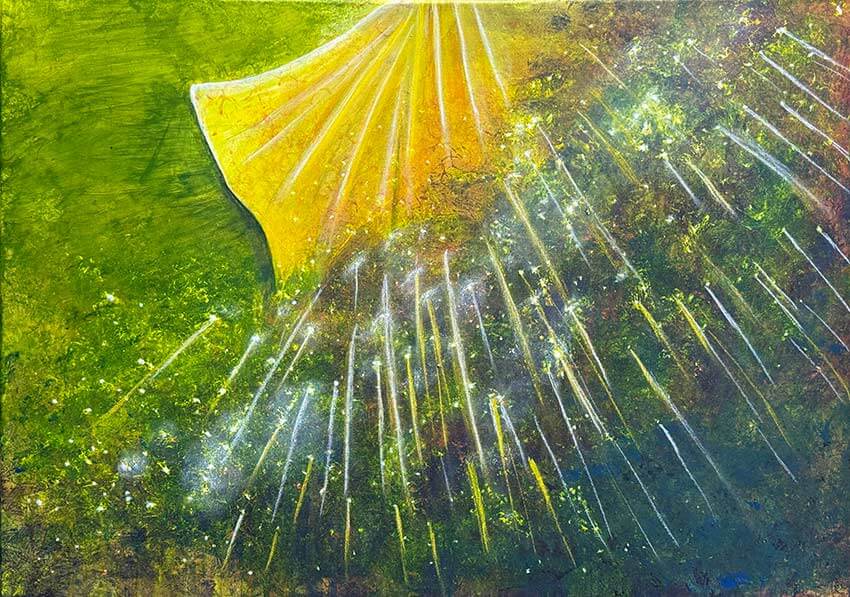 Mixed-Media-Bild "Glimpse of heaven"