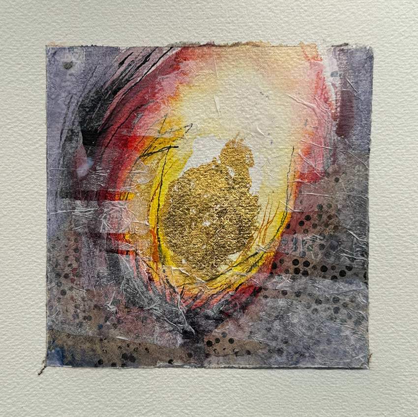 Mixed-Media-Bild "Deep inside"