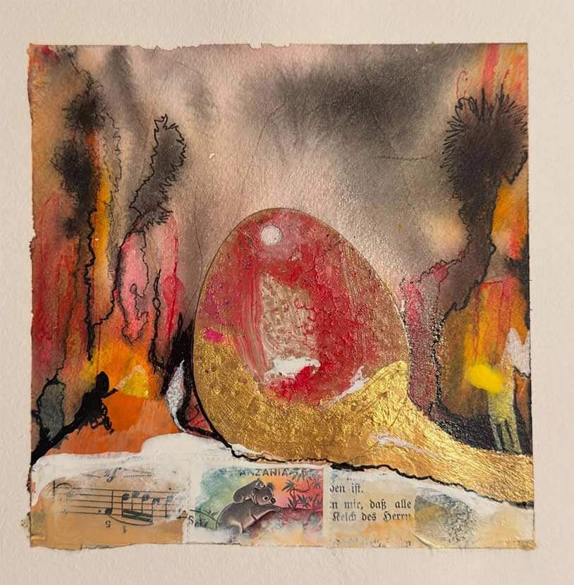 Mixed-Media-Bild "Gefunden"