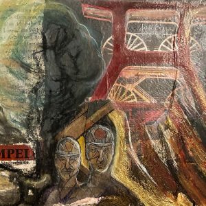 Mixed-Media-Bild "Kumpel" von Alfhild Dukat