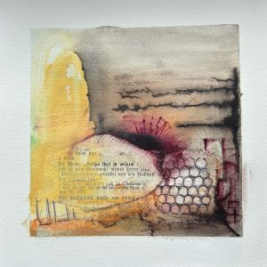 Mixed-Media-Bild "Passahmahl" von Alfhild Dukat