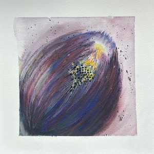 Mixed-Media-Bild "Schönheit kommt" von Alfhild Dukat