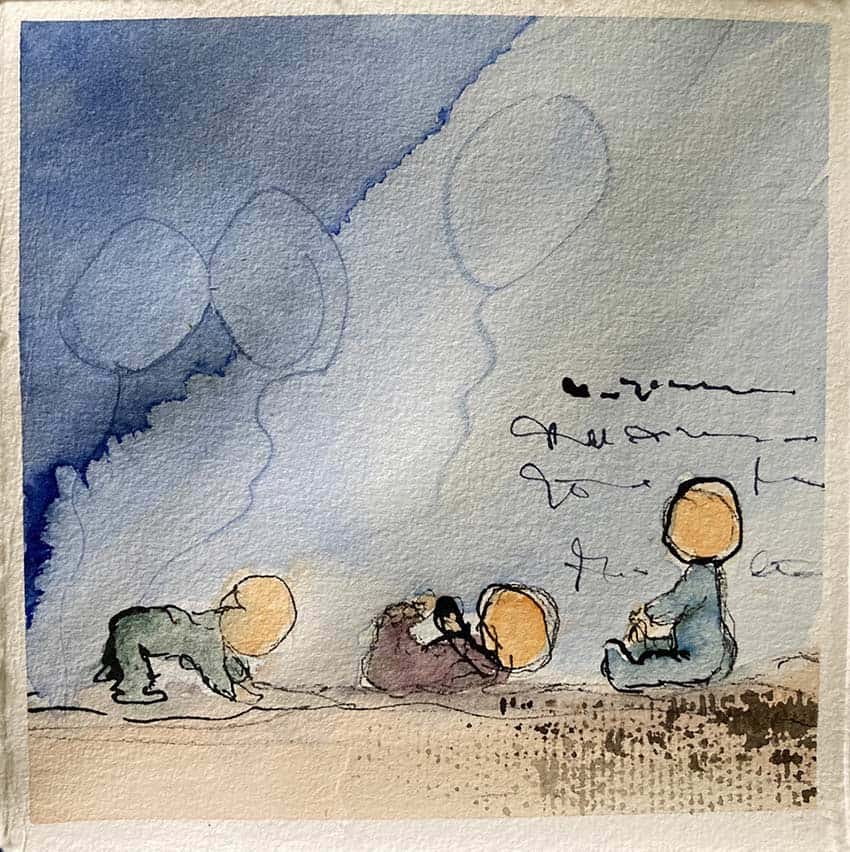 Mixed-Media-Bild "Entdeckungsreise" von Alfhild Dukat